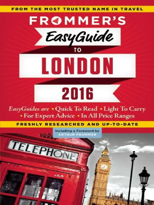 Title details for Frommer's EasyGuide to London 2016 by Jason Cochran - Wait list